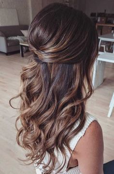 Long Hair Extensions, Elegant Wedding Hair