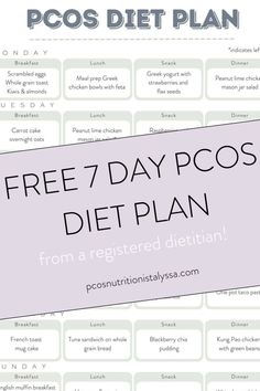 If you’re unsure where to begin with PCOS meal planning, simplify the process with this 7-Day PCOS diet plan crafted by a PCOS dietitian. It includes easy PCOS recipes and a complete grocery list! English Muffin Breakfast, High Protein Meal Plan, Protein Meal Plan, Tuna Sandwich, Improve Fertility, Mason Jar Salad, Lime Chicken, Breakfast Muffins, Lunch Snacks