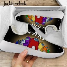 Cartoon Print Sneakers For Streetwear, Cartoon Low-top Sneakers For Streetwear, Cartoon Style Low-top Sneakers For Streetwear, White Low-top Sneakers With Cartoon Print, Fun Low-top Sneakers With Cartoon Print, Multicolor Low-top Non-slip Sneakers, Multicolor Non-slip Low-top Sneakers, Fun Multicolor Non-slip Sneakers, Fun High-top Sneakers For Sports