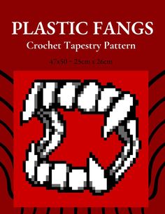 a red book cover with the words plastic fangs written in black and white on it