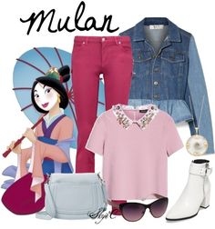 a fashion look from may 2012 featuring pink top, jeans and ankle high boots