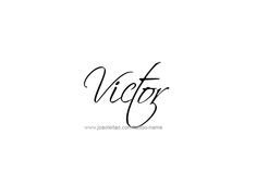 the word victory written in cursive writing