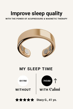 Embrace tranquility and recharge your energy. The Calmi ring, blending acupressure and magnetotherapy, is your gateway to a stress-free life and restful nights. Crystals For Sleep, Healthy Hormones, Neat Tricks, Medical School Essentials, Improve Sleep Quality, Healthy Routine, Health Matters, Health Motivation, School Essentials