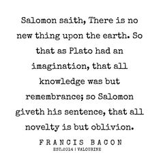 an old quote with the words sallon smith, there is no new thing upon the earth