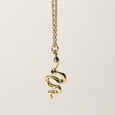 How charming is this gold snake short necklace? This snake is the best combo of sassy and trendy. It also goes with any outfit, what more can a girl want?! 16" in length 14k gold plated over sterling Trendy Gold Snake-shaped Chain Necklace, Trendy Gold Snake Shape Chain Necklace, Trendy Gold Snake Chain Necklace, Gold Sterling Silver Snake Chain Charm Necklace, Trendy Gold Snake Shaped Jewelry, Trendy Gold-toned Sterling Silver Charm Necklaces, Gift Snake Chain Necklace, Trendy Gold Charm Necklaces In Sterling Silver, Trendy Snake Chain Charm Necklace For Gifts