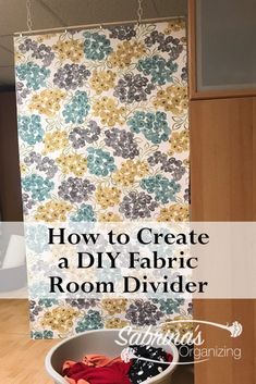 how to create a diy fabric room divider