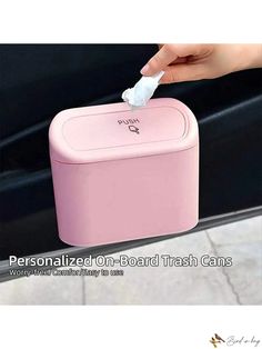 Bird in Bag - 2-Pack Automotive Trash Can & Storage Box: Compact Bin for Car, Office, Home - Versatile & Durable Container for Garbage and Storage Trash Storage, Pink Car Accessories, Car Interior Diy, Car Trash Can, Girly Car Accessories, Car Storage Box, Car Deco, Cool Car Accessories, Car Accessories For Girls