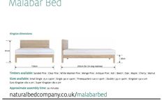 a bed with measurements for the mattress and headboard