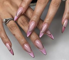 Cozy Colors, Fall Nail Ideas, Long Almond, Spring Nail Designs, Fancy Nails Designs, Girly Acrylic Nails, Brighter Days, Acrylic Nails Coffin Pink