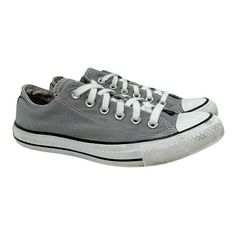 Converse All-Star Womens Sneakers Shoes Gray White 548580F Low Top Lace Up 8 M These shoes are in good condition. See photos. Brand: Converse Style: Sneakers Shoes Color: Gray Style Number: 548580F Model: Converse All-Star Shoe Height: Low Top Upper Material: Textile Sold as pictured. Thanks for looking! This listing was easily created using the SellHound Posting App! Gray Converse Sneakers With Speckled Midsole, Gray Low-top Sneakers With Speckled Midsole, Gray Low-top Canvas Shoes With Laces, Gray Lace-up Converse Sneakers, Casual Gray Skate Shoes With Speckled Midsole, Casual Lace-up Converse Sneakers, Casual Converse Lace-up Skate Shoes, Casual Converse Sneakers, Star Shoe