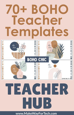 the 70 + boho teacher templates for teachers