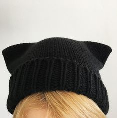 Cat Ear Beanie, Anna Blue, Ear Beanie, Cat Eared Beanie, Cat Ear, Really Cute Outfits, Mode Vintage