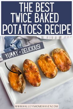 Best Ever Twice Baked Potatoes Twice Baked Potato Recipe, Baked Potatoes In The Oven, Best Twice Baked Potatoes, Side Dishes For Ribs, Potatoes In The Oven, Baked Potato Recipe, Side Dishes For Fish, Side Dishes For Salmon, Twice Baked Potato