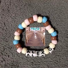 Clay Bead Bracelet Ideas Grunge, Alex G Bracelet, Frank Ocean Bracelet, Bracelet Ideas Grunge, Cavetown Bracelets, Trick Alex G, Bracelet Ideas Kandi, Braclate Ideas