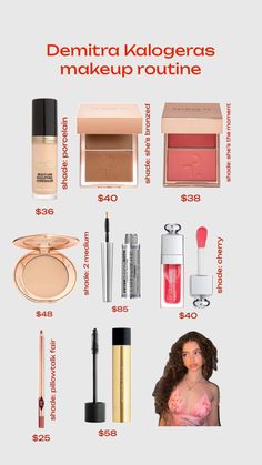 #Makeup #Kalogeras Makeup Routine Products, Natural School Makeup, Doll Eye Makeup, Concealer Shades, School Makeup, Fancy Makeup, Crazy Makeup, Favorite Skincare Products, Makeup Looks Tutorial