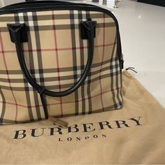 Authentic Plaid Beautiful Bag! Pls See Pics For Excellent Condition, Classic Style, Unique Shape/Style Don’t Make This Anymore. Has Minor Flaws Due To Age But Nothing Major And Barely Noticeable. Preloved Still Has Tons Of Love Left! She’s A Stunner Burberry London, Beautiful Bags, Burberry Bag, Of Love, Classic Style, Burberry, Satchel, Bag Lady, Plaid