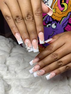 Barbie Nails French, Nails For Graduation Pictures, Short Quince Nails, Short Nail Styles, Chrome Nails Summer, Nails For Graduation, Nails Ideas Summer, Nails Acrylic Spring, Nails Graduation