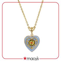 in stock Blue Heart Necklace With Adjustable Chain, Blue Heart-shaped Necklaces With Adjustable Chain, Blue Heart-shaped Jewelry With Adjustable Chain, Flower Decals, Classy Necklace, Round Flower, Heart Locket Necklace, Necklace Online, Heart Locket