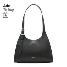 in stock Everyday Calvin Klein Black Shoulder Bag, Calvin Klein Black Shoulder Bag For Daily Use, Calvin Klein Bags Handbags Black, Modern Calvin Klein Black Bag, Chic Calvin Klein Shoulder Bag With Silver-tone Hardware, Black Silver, Calvin Klein, Shoulder Bag, Silver