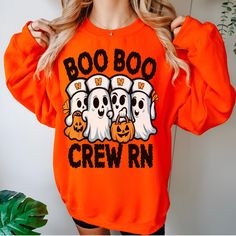 Check out more Halloween shirts in our shop https://www.etsy.com/shop/KITONICZA?ref=dashboard-header&section_id=44946946&page=1#items 👻 Halloween Nurse Shirt 🎃 | Spooky Nurse Shirt ️ Celebrate the spooky season in style with our cozy Halloween Nurse Shirt! Whether you're a nurse, nursing student, or just love a good Halloween theme, this shirt is perfect for you. It's also a fantastic Halloween gift for nurses in your life! 🧡 Product Highlights: - **Comfy and Cozy Made from a medium-heavy ble Pre-shrunk Orange Long Sleeve Tops, Pre-shrunk Long Sleeve Halloween Shirt, Orange Pre-shrunk Long Sleeve T-shirt, Orange Letter Print Shirt For Halloween, Fun Orange Long Sleeve T-shirt, Long Sleeve Shirt With Halloween Character Print, Halloween Long Sleeve Shirt With Letter Print, Funny Orange Crew Neck Top, Orange Crew Neck Shirt For Halloween