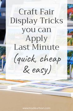 the words craft fair display tricks you can apply last minute quick, cheap & easy