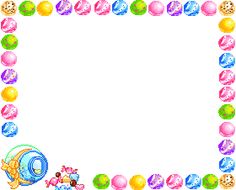 an image of a candy frame with candies