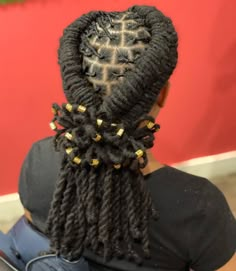 Loc Styles With Two Strand Twist, Women Dreads, Relaxed Hair Braids, Braids And Weave, Unique Hair Styles, Short Loc Styles, Most Beautiful Hair