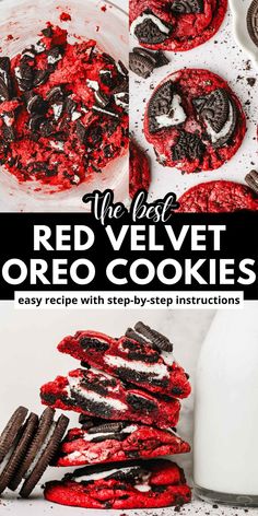 the best red velvet oreo cookies recipe with step - by - step instructions