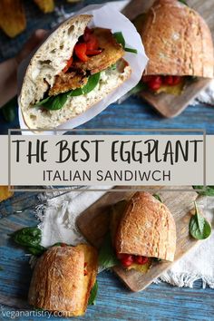 the best eggplant italian sandwich recipe