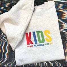 Kick some incredibly dope sh** in this embroidered crew. Stitched to perfection to ensure you'll have this sweatshirt to rock for years to come. 50% cotton 50% poly preshrunk unisex sweatshirt available in 3 color options. Multicolor Crew Neck Top With Embroidered Logo, Kids Mac Miller, Mac Miller Merch, Blue Slide Park, Vsco Hoodie, Preppy Sweatshirts, Sorority Pr, Boxy Crop Top, Mac Miller