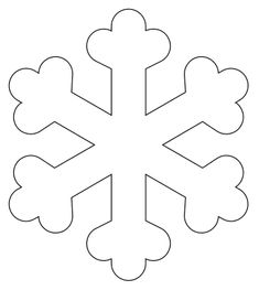 a snowflake is shown in the shape of a snowflake, with four pointed