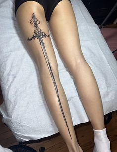 Back Of Leg Tattoos, Cute Henna Tattoos, 16 Tattoo, Leg Tattoos Women, Dope Tattoos For Women, Collar Bone Tattoo, Women's Tattoo, Leg Tattoo, Spine Tattoo