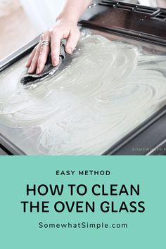 Homemade Degreaser, Clean Oven Glass Door, Clean Oven Glass, Cleaning Oven Glass, How To Clean Oven, Clean Oven Door, Oven Cleaning Hacks, Clean Your Oven, Easy Cleaning Hacks