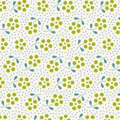 a green and white background with small dots