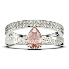 a pink diamond and white gold ring