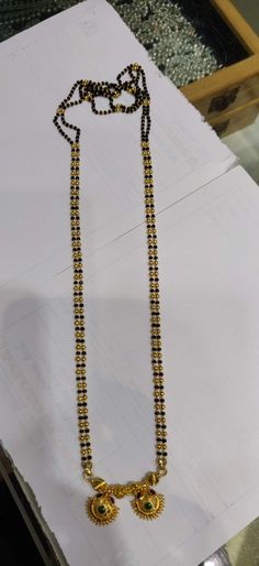 Gold Nallapusalu Designs, Mini Mangalsutra Designs Gold, Long Black Beads Mangalsutra Designs, Long Mangalsutra Designs Gold Latest, Nallapusalu Designs Gold Long, Long Mangalsutra Designs Gold, Long Mangalsutra, Natural Material Jewelry