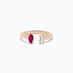 Effy Ruby Royale 14K Rose Gold Ruby and Diamond Toi Et Moi Ring Pink Ruby Ring In 14k Rose Gold, 14k Rose Gold Marquise Rings, Marquise Rose Gold 14k Rings, 14k Rose Gold Diamond Ring, 14k Rose Gold Rings Fine Jewelry, 14k Pink Gold Ruby Ring Fine Jewelry, Fine Jewelry 14k Pink Gold Ruby Ring, Pink Gold 14k Ruby Ring Fine Jewelry, Rose Gold 14k Diamond Proposal Ring