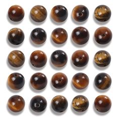 PRICES MAY VARY. Condition: Natural smooth yellow tiger eye gemstone beads. Yellow tiger eye stone has the meaning of increasing confidence and courage. People who wear yellow tiger eye jewelry can improve concentration, keep the mind clear, and make thinking flexible. Size and quantity: Bead diameter: 10mm, hole diameter: 1.5mm, 100pcs/pack. The package comes with a roll of 0.5mm elastic rope to facilitate your DIY jewelry. The length of the elastic rope is 10m, which is enough for you to make Increasing Confidence, Tiger Eye Jewelry, Tiger Eye Gemstone, Jewerly Making, Elastic Rope, Improve Concentration, Tigers Eye Gemstone, White Howlite, Tiger Eye Stone