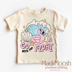 FREE SHIPPING ON ALL ORDERS $35 AND UP ** Welcome to Madi Moosh this is the sister store to Madi Moosh Boutique where we have sold over 80 thousand shirts and received over 13 thousand feedbacks. Our goal as always is to supply high quality kids and adult clothing for all occasions. About our process:   - All orders are made to order and printed using Direct To Garment printing technology. Unlike other garment decorating processes, this process allows for a super soft print that will last for ye Summer Graphic Tee Shirt With Cartoon Print, Summer Cartoon Print Graphic Tee Shirt, Summer Graphic Print Unisex Shirt, Relaxed Fit Pre-shrunk Tops For Summer Adventures, Casual Cotton T-shirt For Summer, Playful Soft-washed Tops For Summer, Playful Soft-washed Summer Tops, Playful Soft-washed Cotton T-shirt, Playful Relaxed Fit Soft-washed Tops