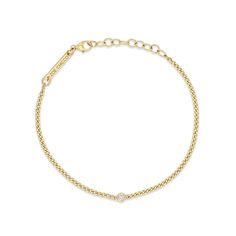 We love this modern update to a single stone bracelet. 14K Yellow Gold Diamond weight = 0.05 carats Chain thickness = 2mm Chain length = 6in-6.5in-7in extendable Modern Diamond Bracelet With Adjustable Chain, Classic Diamond Chain Bracelet With Adjustable Chain, Modern Yellow Gold Diamond Bracelet With Adjustable Chain, Classic 14k Gold Diamond Bracelet With Adjustable Chain, Modern Yellow Gold Diamond Bracelet With Single Diamond, Fine Jewelry Yellow Gold Diamond Bracelet With Adjustable Chain, Yellow Gold Diamond Bracelets With Adjustable Chain, 14k Gold Diamond Bracelet With Adjustable Chain, Delicate Chain Diamond Bracelet In Yellow Gold