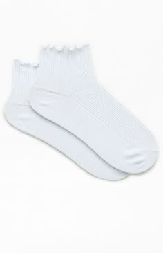 White Ruffle Ankle Socks Christmas List Items, White Frilly Socks, Ruffle Ankle Socks, Frill Socks, Frilly Socks, Paris Itinerary, Ruffled Socks, Outfit Plan, Lace Socks