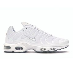 Nike Air Max Plus White, Nike Street, Tn Plus, Nike Air Max White, Dr Shoes, Nike Air Max Tn, Designer Trainers, Sneakers Adidas, Nike Shox