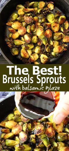 The best Brussels sprouts recipe with balsamic glaze, super easy to make and just perfect for your vegan Thanksgiving and Christmas holiday table. Balsamic Glaze Brussel Sprouts, Best Brussels Sprouts, Brussel Sprouts Recipes Easy, Balsamic Brussels Sprouts, Balsamic Glaze Recipes, Brussel Sprout Recipes Roasted, Maple Balsamic, Sprouts Recipe, Dry Leaves