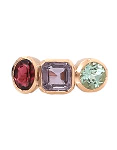 One Of A Kind Tourmaline Ring 0.725" Length And 0.725" Width Size 6.25 Tourmaline (1.81 CTW), Sapphire (1.48 CTW) Available In 18K Rose Gold If your size is not listed, someone from our team will contact you after purchase to finalize your order. Luxury Hallmarked Tourmaline Jewelry, Multi-stone Tourmaline Fine Jewelry, Fine Jewelry Multi-stone Tourmaline Gemstones, Multi-stone Tourmaline Gemstones For Anniversary, Formal Multi-stone Ruby Ring With Tourmaline, Formal Multi-stone Tourmaline Ruby Ring, Multicolor Tourmaline Rings With Gemstone Accents, Multi-stone Tourmaline Gemstones, Formal Multi-stone Tourmaline Sapphire Ring