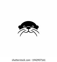 an animal's head is shown in black and white, with the word cat on it