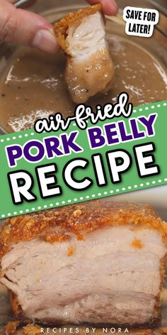 the pork belly recipe is ready to be eaten