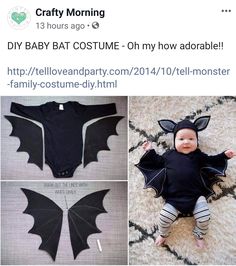 baby bat costume so cute and easy to make