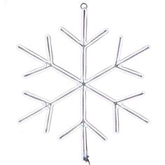 a snowflake shaped like a star is hanging from a hook on a white wall