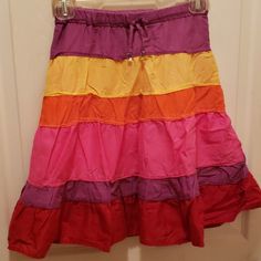 Nwot Multicolored Skirt, From The Children's Place. Elastic Waistband And Pink Secondary Layered Skirt, As In Pics. Size 6x/7. Like 2 More Items With A And Get All 3 For $21! Fancy Skirts, Holiday Skirts, Layered Tulle Skirt, Tulle Tutu Skirt, High Low Skirt, Floral Print Skirt, Corduroy Skirt, Layered Skirt, Blue Skirt