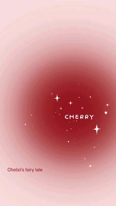 a red background with stars and the word cherry